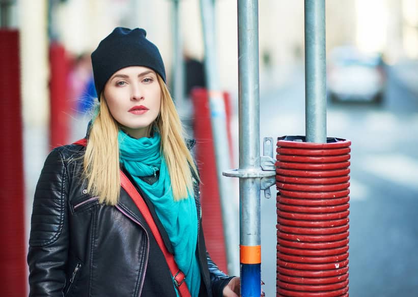 urban woman portrait