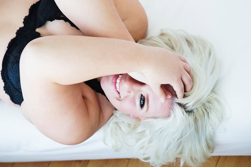 heavy woman bed lingerie