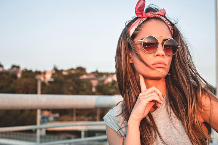 woman sunglasses portrait outdoors
