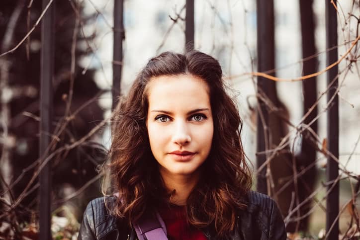 Girl looking at camera