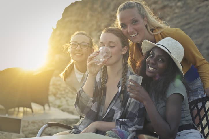 Group of young girls.