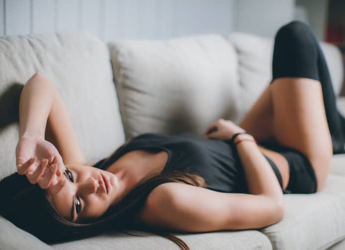 Young woman having fun