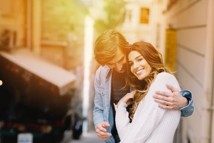 Cute couple outdoors