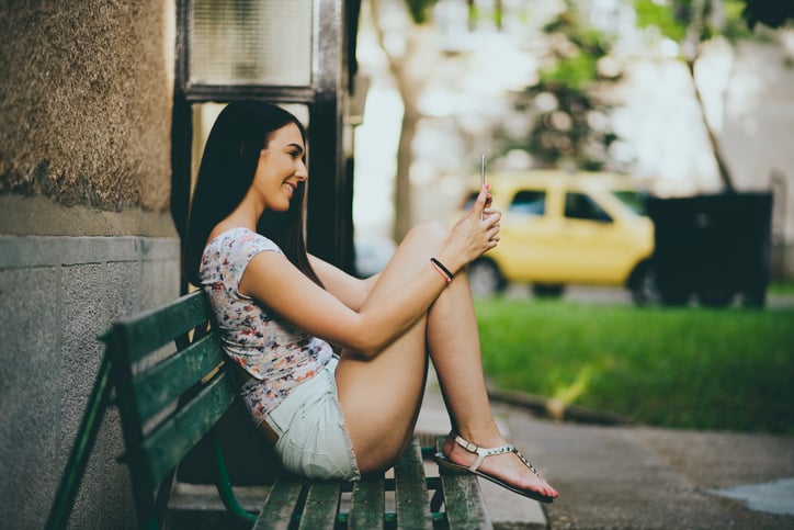 woman city summer outdoors