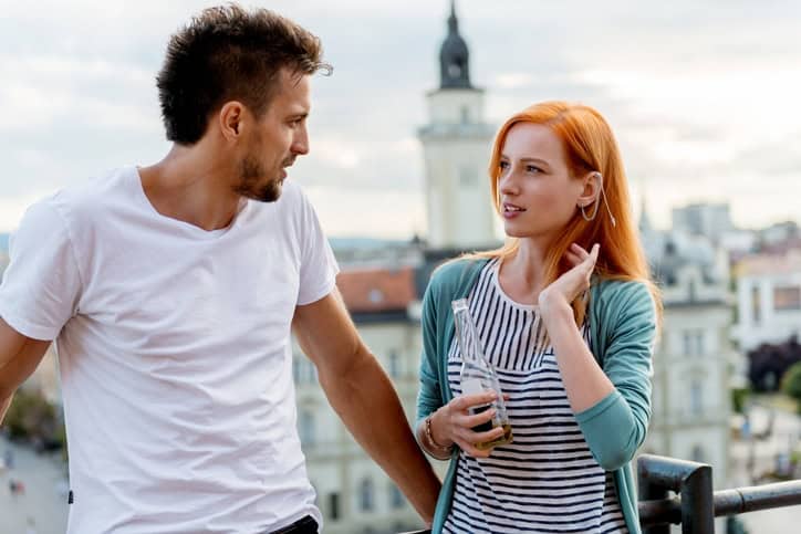 Two Young people having fun
