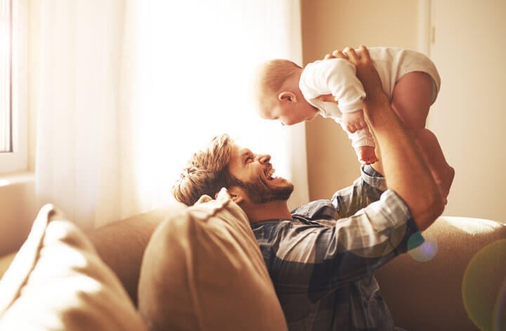 Raising his daughter with so much love