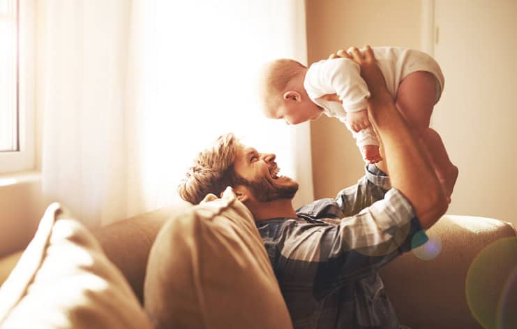 Raising his daughter with so much love