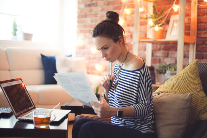 Women dealing with financial problems