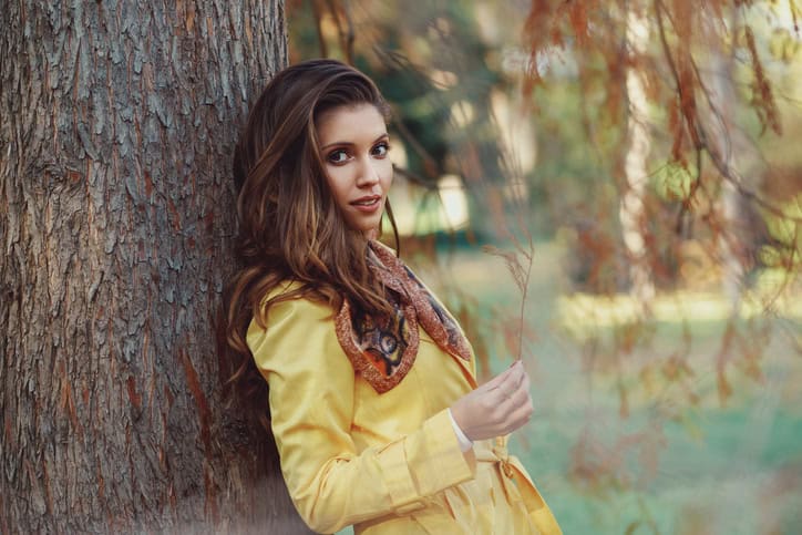 Young woman autumn portrait