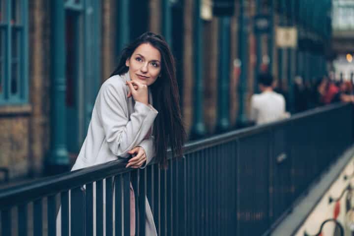 Beautiful young woman in contemplation
