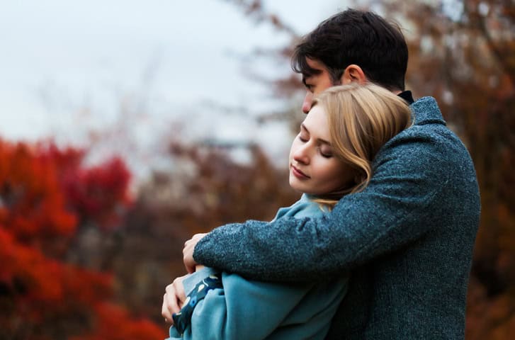 Couple having romantic moments