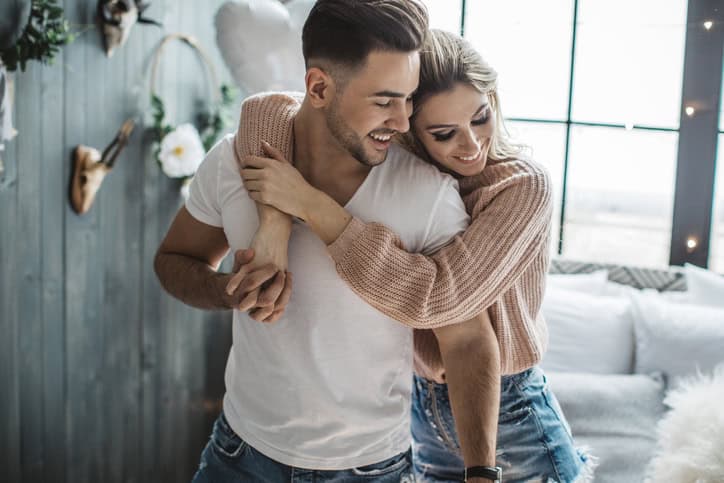 couple love dating hug cuddle