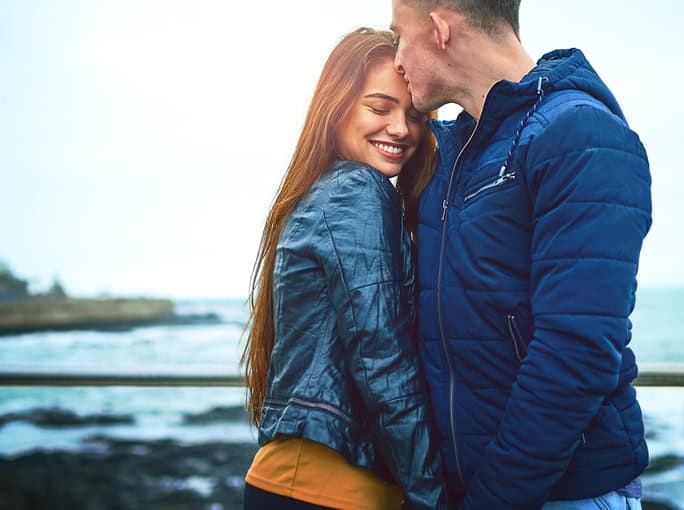 Shot of a happy young couple spending a romantic day together outdoors
