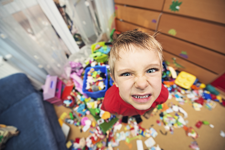 A messy little boy.