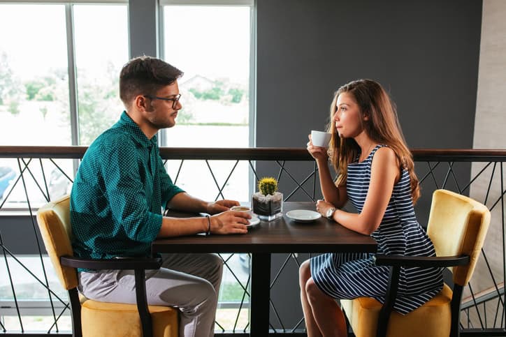 couple on a dating together