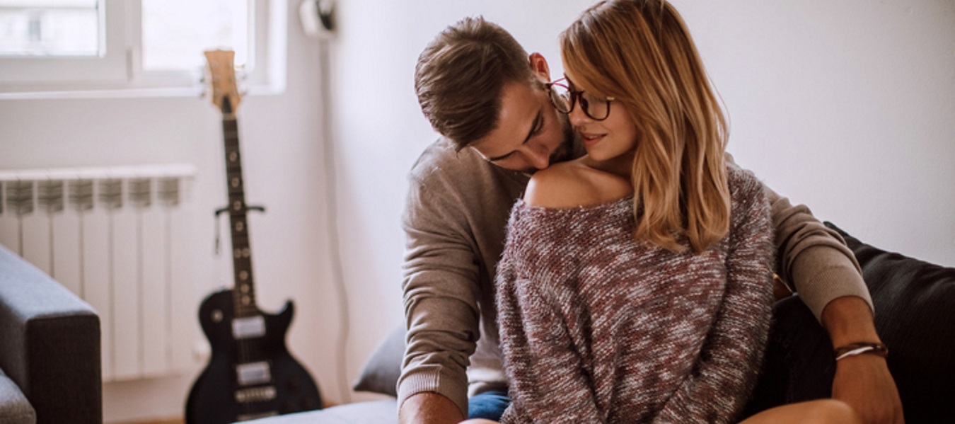Man and woman having an affair.