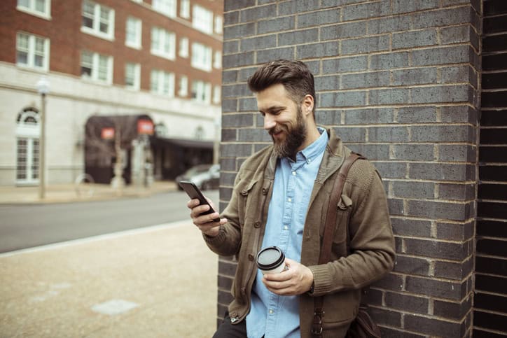 Businessman using a Phone