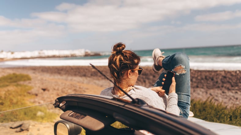 Using a mobile phone during travel