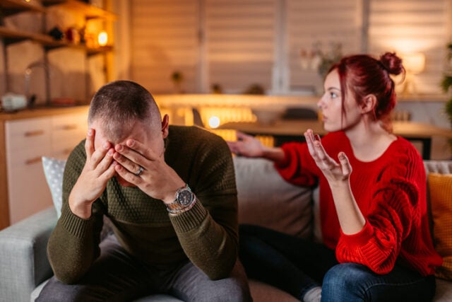 angry girlfriend calling out boyfriend