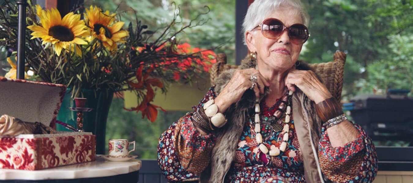 old woman avoid men
