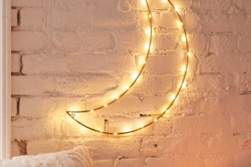 This Hanging Moon Light Sculpture Will Make Your Living Space Super Cozy
