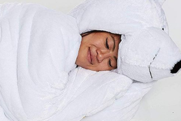 You Can Become A Real-Life Stuffed Animal With This Giant Polar Bear Sleeping Bag