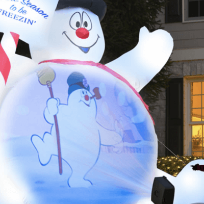 This Inflatable Frosty The Snowman Plays Actual Clips From The Movie