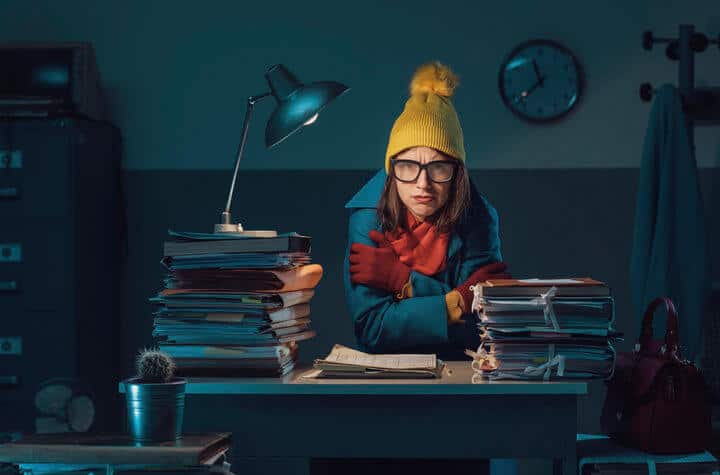 women warmer offices