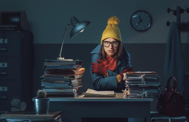 women warmer offices