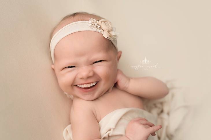 Photographer Adds Adult Teeth To Newborn Photos And The Results Are Hilarious