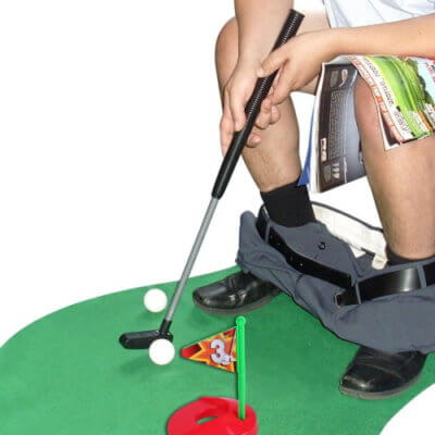 The Potty Putter Lets You Play A Round Of Golf While You’re Relieving Yourself
