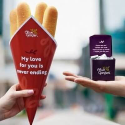 Olive Garden Is Offering Breadstick Bouquets For Valentine S Day