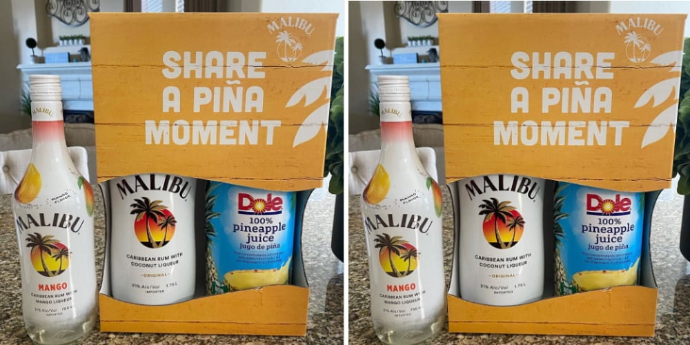 This Malibu Rum And Dole Pineapple Juice Gift Pack Is All You Need