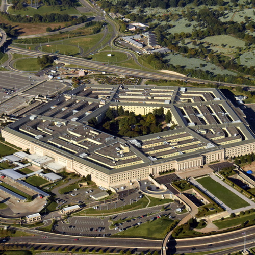 The US Pentagon building.