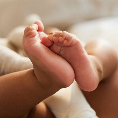 Baby's little feet.