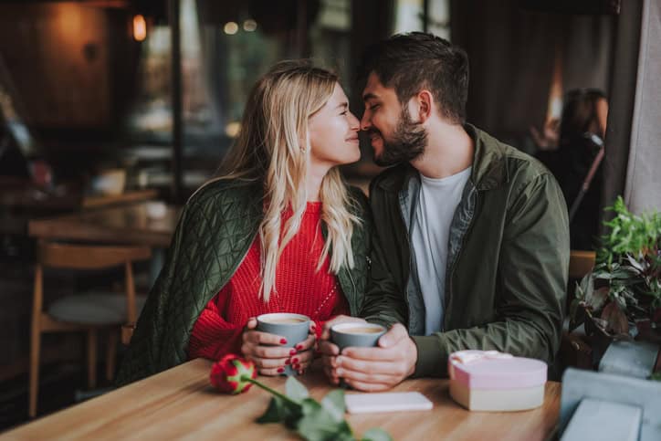man and won on a romantic date