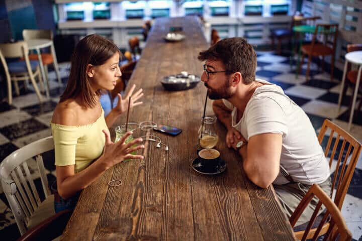 women push guys away