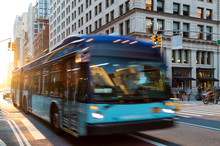 New York City transit bus.
