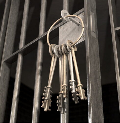 Set of keys at a prison.