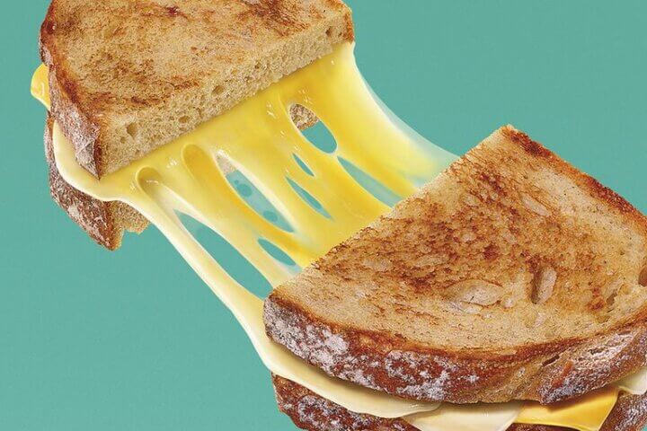 Grilled cheese sandwich.