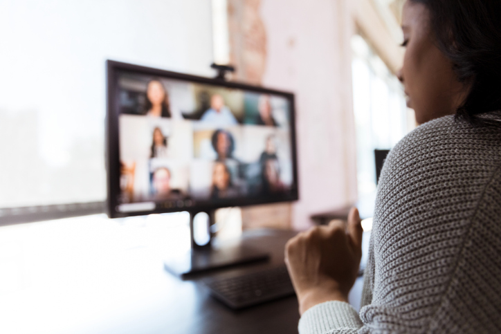People on a zoom call.