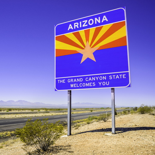 Arizona highway sign.