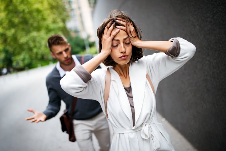 Man jealous of his wife.