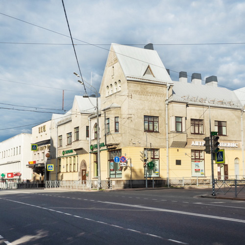 Sortavala, Russia old historical buildings of architecture.