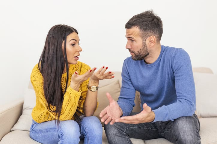 couple having difficulties at home