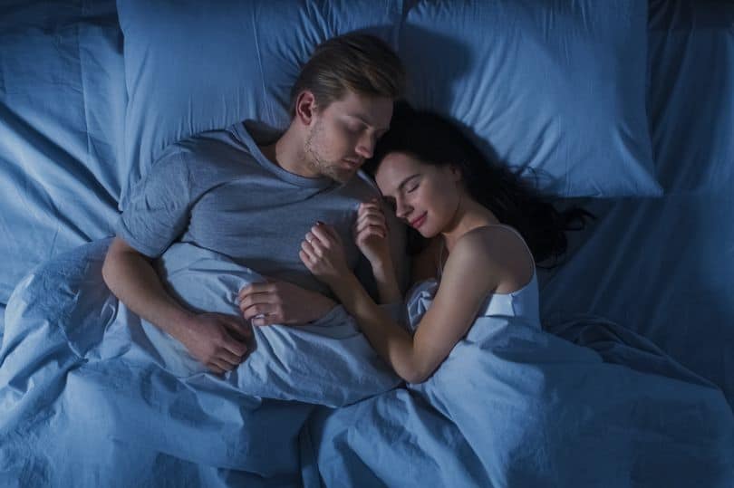 couple in bed asleep