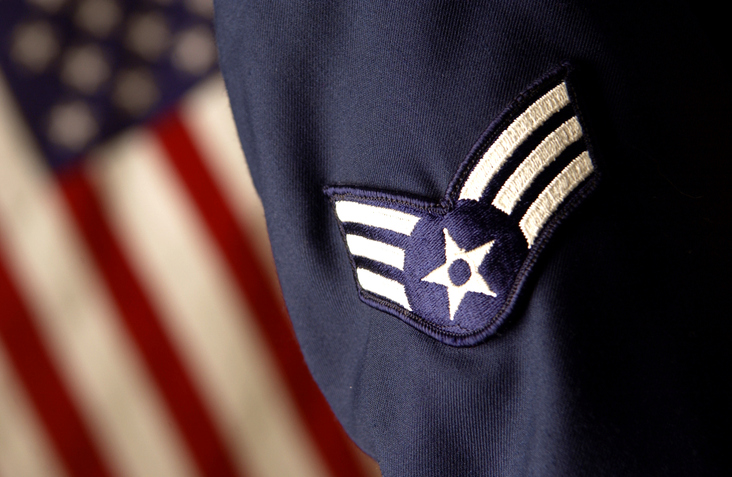 United States of America armed forces uniform.