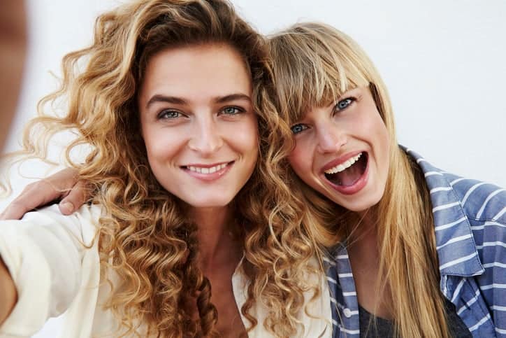 Two female friends together.