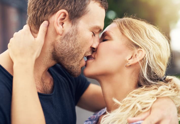kissing a guy