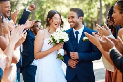 Couple getting married.